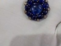 Kyanite sterling silver Diamond Pendant