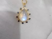 Ethiopian Opal 14k Solid Gold Diamond Pendant