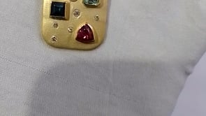 14k Solid Gold Diamond Pendant