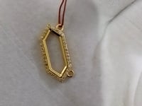 14k Solid Gold Diamond Pendant