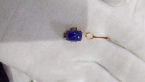 Tanzanite 14k Solid Gold Diamond Pendant