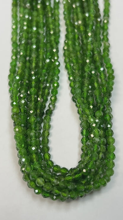 Tourmaline Chrome Round Faceted 3-4mm