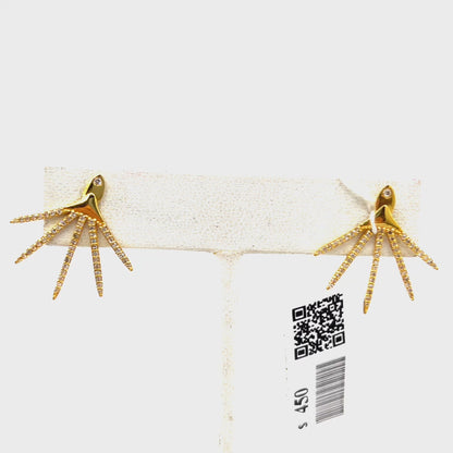 14k Solid Gold Diamond Stud Earring.14k Solid Gold Diamond Earring..