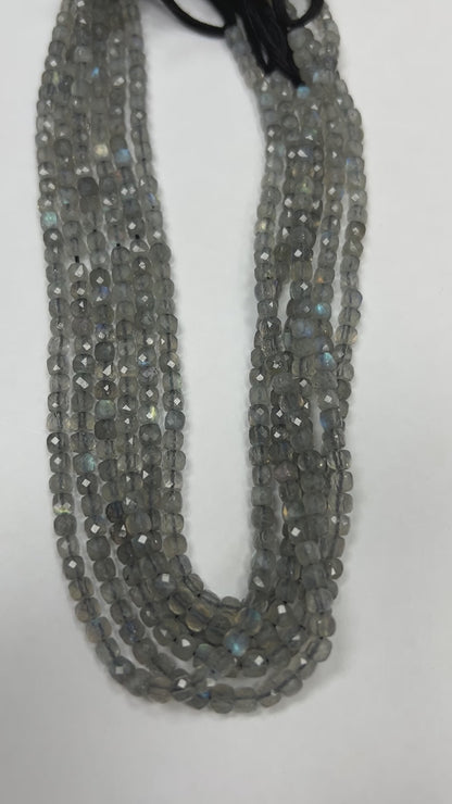 Labradorite Beads Facetted Square,Facetted Box