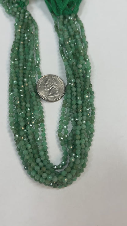 Emerald Natural Faceted Roundelle