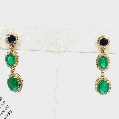 14k Solid Gold Diamond Earring.14k Solid Gold Diamond Earring..