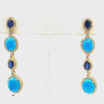 14k Solid Gold Diamond Earring.14k Solid Gold Diamond Earring..