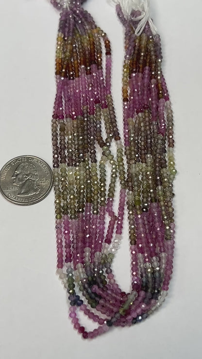 Sapphire, Multi Sapphire Round Faceted 3mm