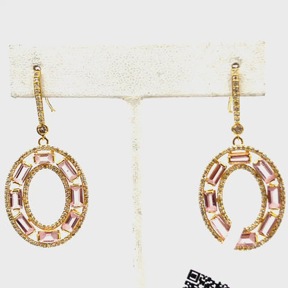 14k Solid Gold Diamond Earring