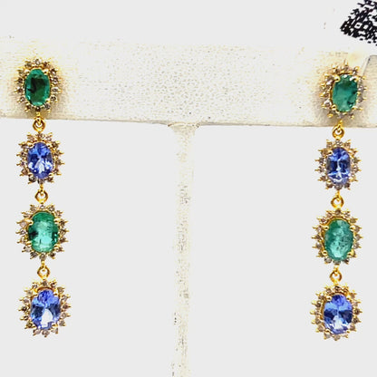 14k Solid Gold Diamond Earring.14k Solid Gold Diamond Earring..