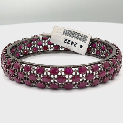 Ruby Diamond Bangle