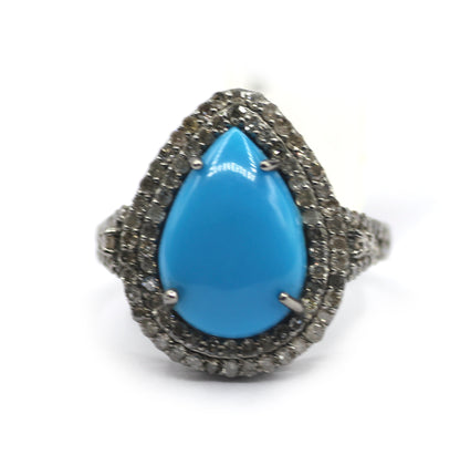 92.5 sterling silver Diamond Ring