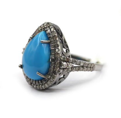 92.5 sterling silver Diamond Ring