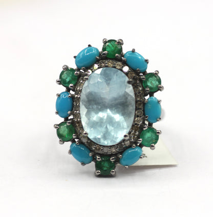 92.5 sterling silver Diamond Ring