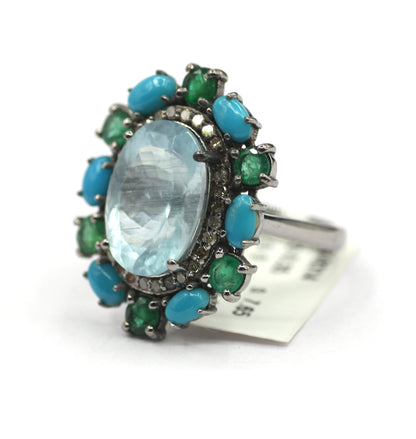 92.5 sterling silver Diamond Ring