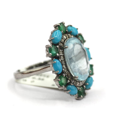 92.5 sterling silver Diamond Ring