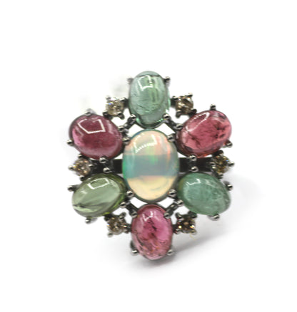 92.5 sterling silver Diamond Ring