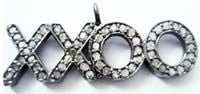 Silver and Diamond Pave  PENDANT & CHARMS