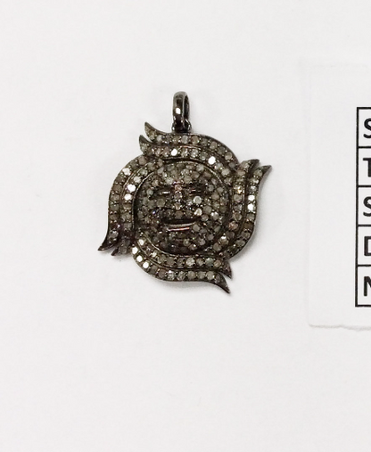 Sun Burst Diamond Pendant
