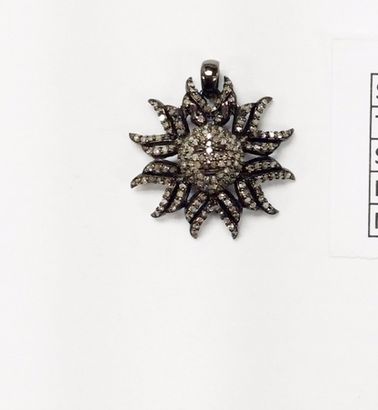 Sun Burst Diamond Pendant