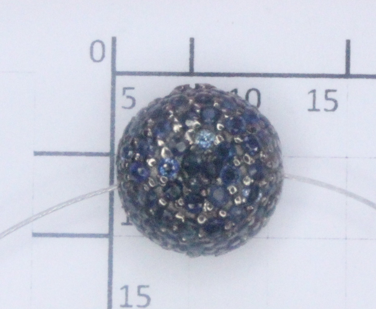 Coin Shape silver pave diamond and gemstone beads