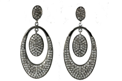 Oval Dangling Earrings