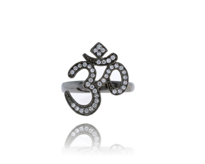 Om Blue Sapphire Charms