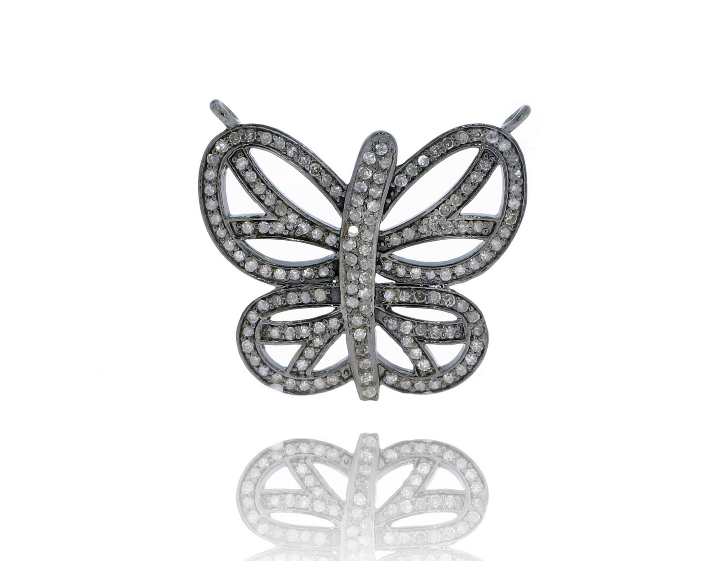 Butterfly Shape Sterling Silver Pendant Charm no