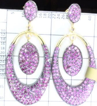 Oval Dangling Earrings