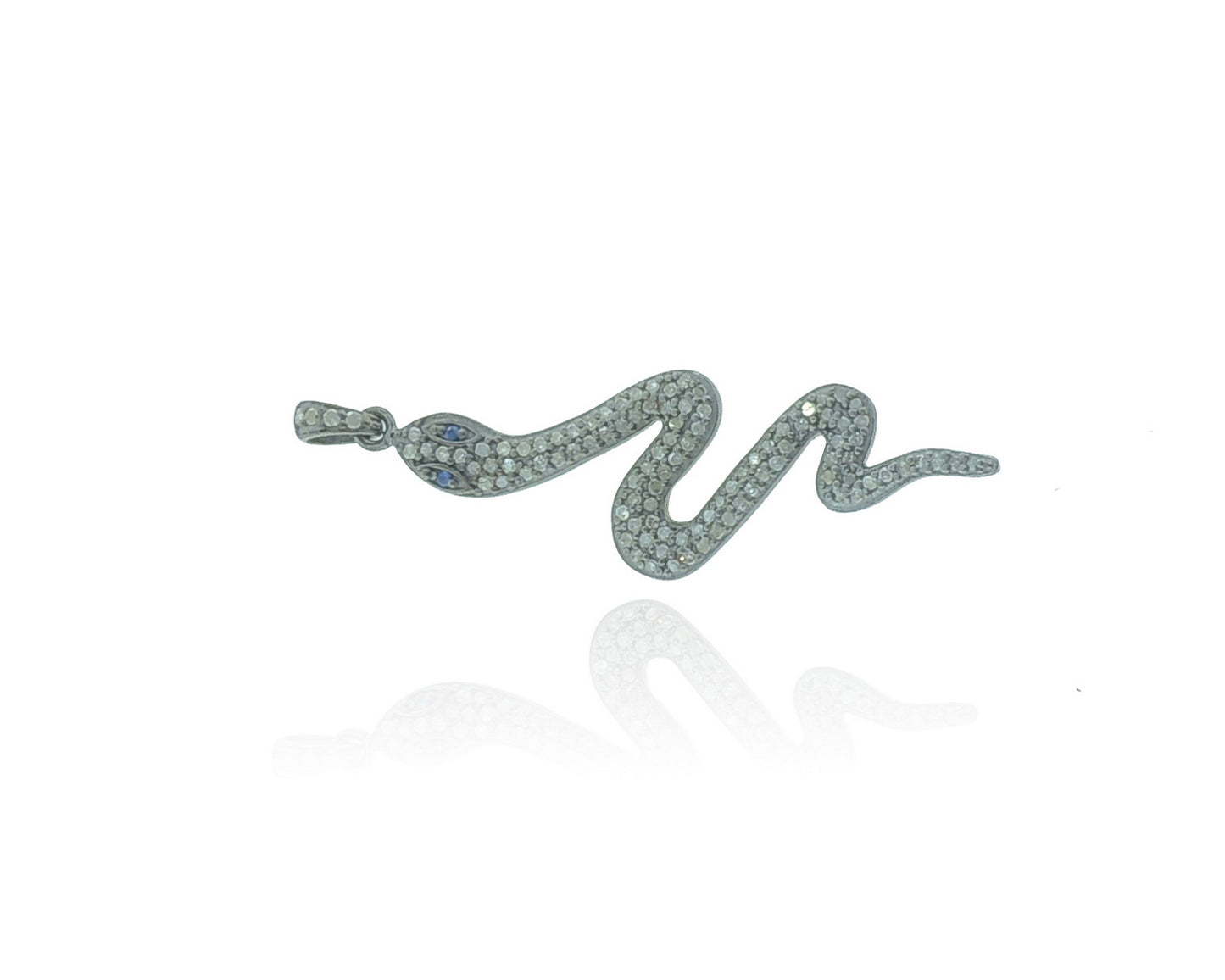 Silver and Diamond Pave Charms