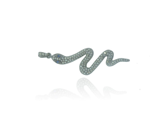 Silver and Diamond Pave Charms