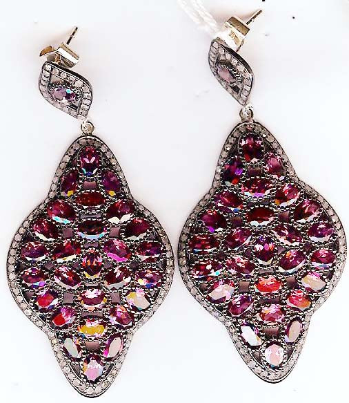 Diamond Silver Earring