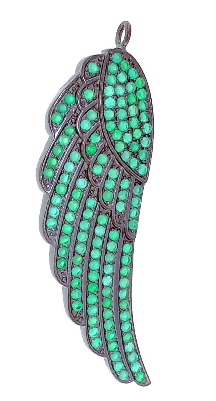 Angel Wing Shape Pave Pendant