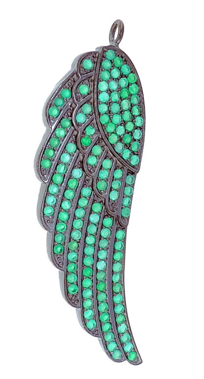 Angel Wing Shape Pave Pendant