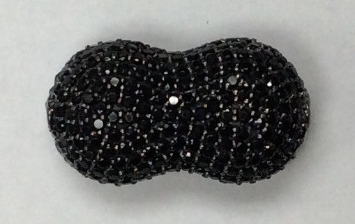 Nugget Black Spinel Bead