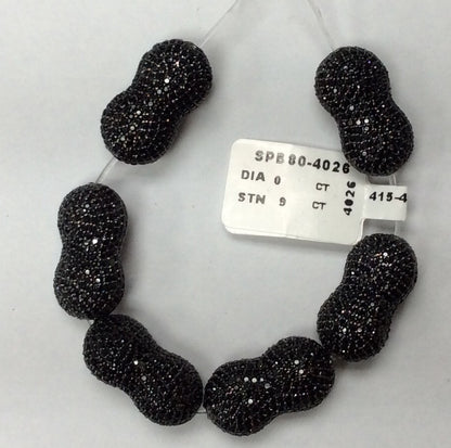 Nugget Black Spinel Bead