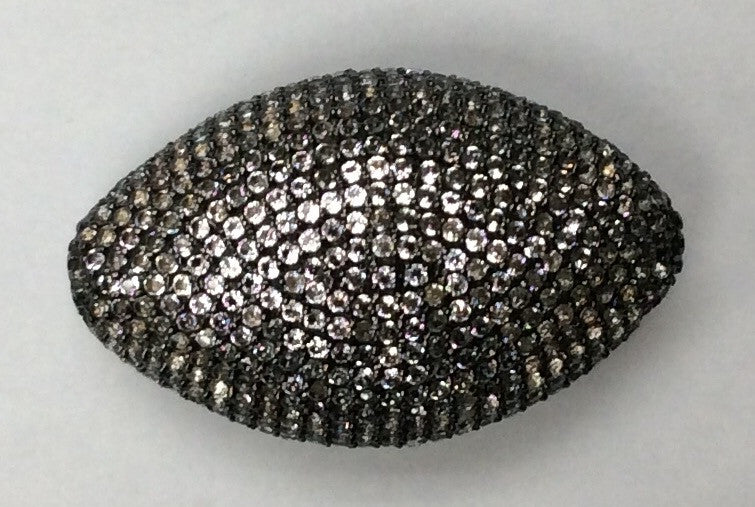 Oval White Topaz Bead