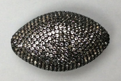 Oval White Topaz Bead
