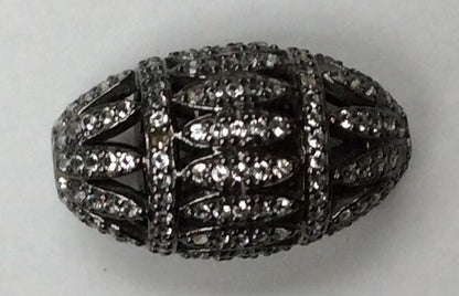 Roundel White Topaz Bead