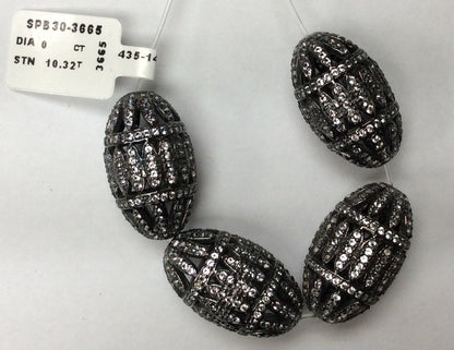 Roundel White Topaz Bead