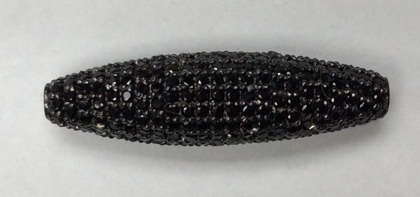 Tube Shape Beads with Gemstones Crafted on Sterling Silver