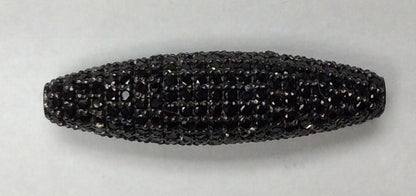 Tube Shape Beads with Gemstones Crafted on Sterling Silver