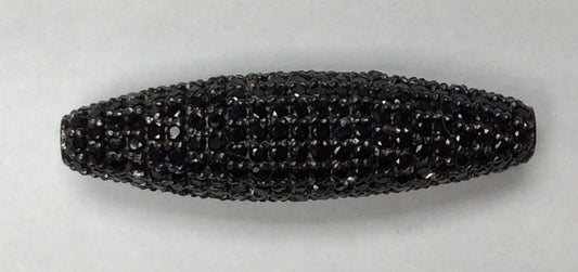 Tube Shape Beads with Gemstones Crafted on Sterling Silver