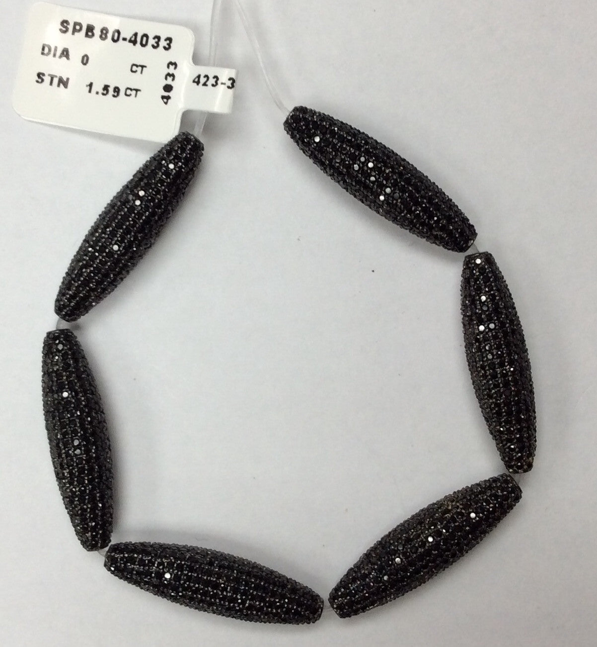 Tube Shape Beads with Gemstones Crafted on Sterling Silver