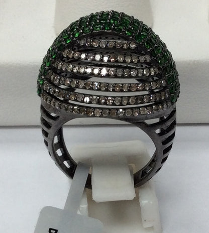Ring Diamond with Ruby