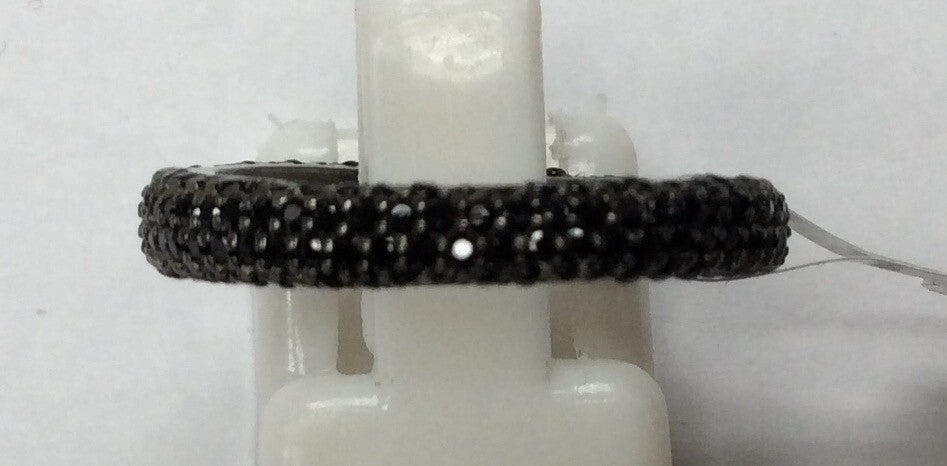 Single Band Black Spinel Ring