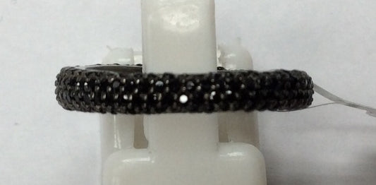 Single Band Black Spinel Ring