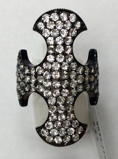 Cross White Topaz Ring