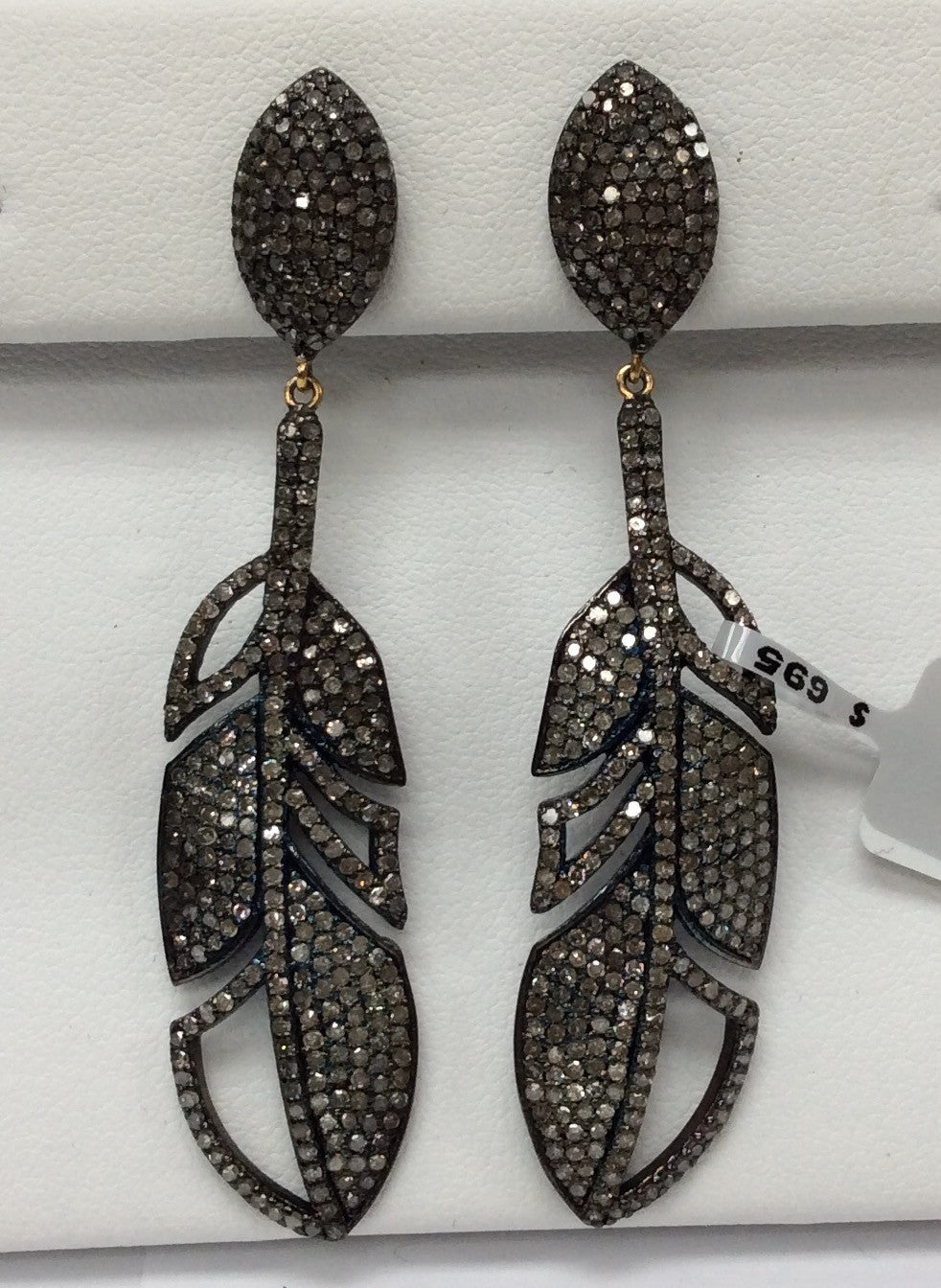 Leaf Earring Diamond