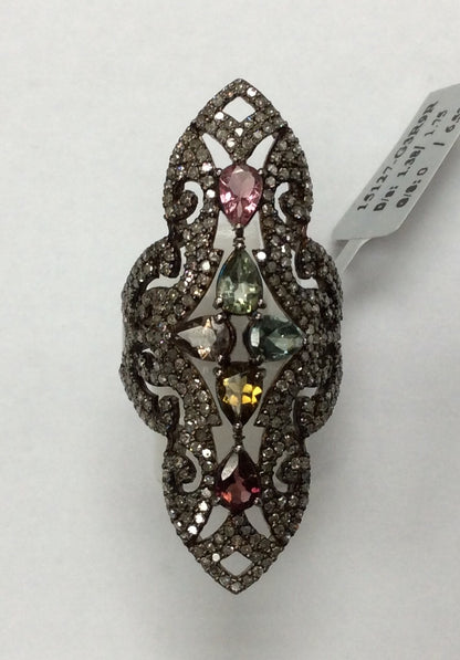 DIAMOND AND Multi TOURMALINE RINGS
